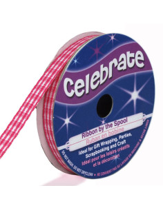 Cinta Vichy Celebrate fucsia - 6 mm x 5 metros