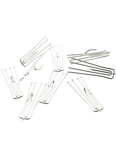 Grapas de 4 ramas plegado flamenco 30 mm de cabeza de enganche bajo