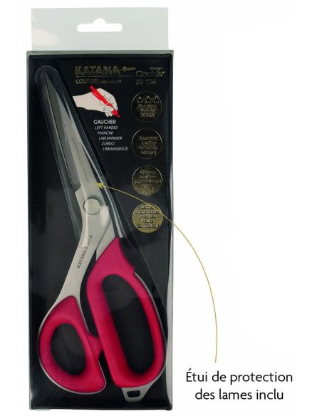 Ciseaux de couture professionnels pour gauchers Katana - 22 cm