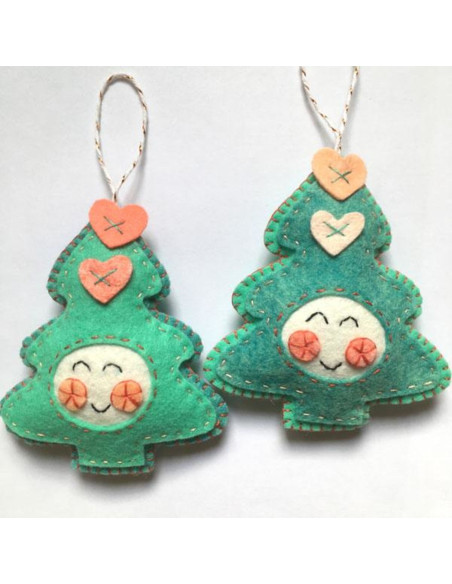 Kit de fieltro de Navidad kawaii