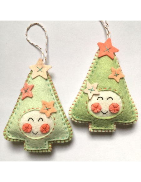 Kit de fieltro de Navidad kawaii