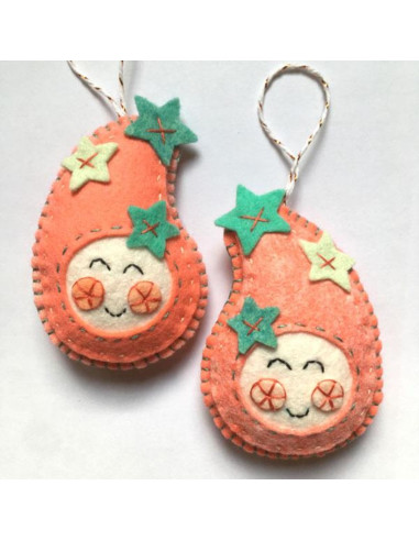 Kit de fieltro de Navidad kawaii