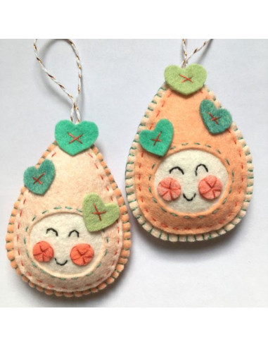 Kit de fieltro de Navidad kawaii