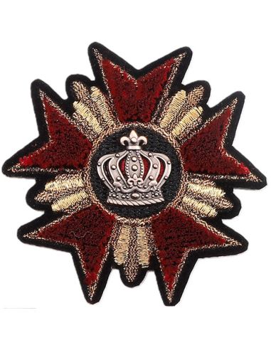 Blason à coudre couronne