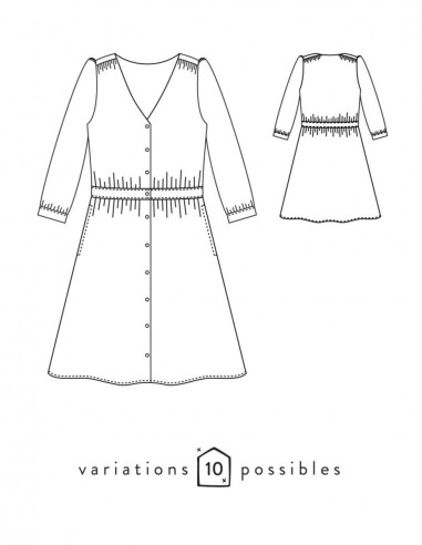 Patrón de vestido Harmonie - Atelier Scämmit