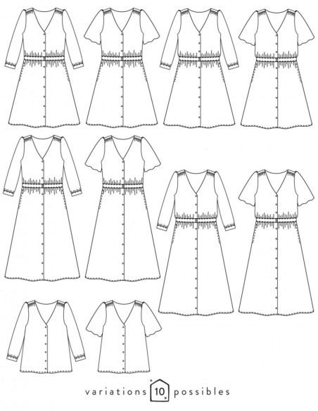 Patrón de vestido Harmonie - Atelier Scämmit