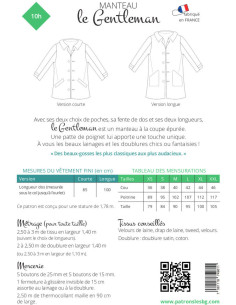 Patrón de abrigo Gentleman - Los BG 2