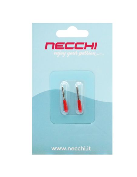 Lot de 2 lames de rechange à pointe fine 45° pour machine Creator Express Necchi