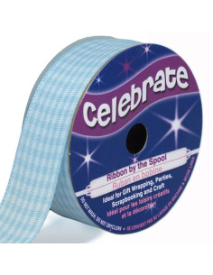 Cinta Vichy Celebrate azul cielo - 20 mm x 4 metros