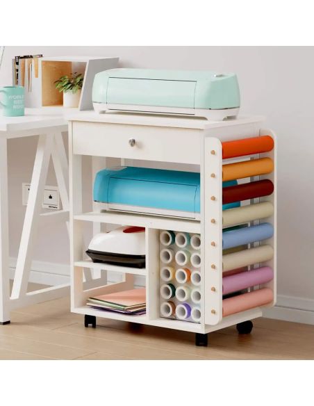 Meuble mobile pour vinyle et machine de découpe Crafit Beegrid R23