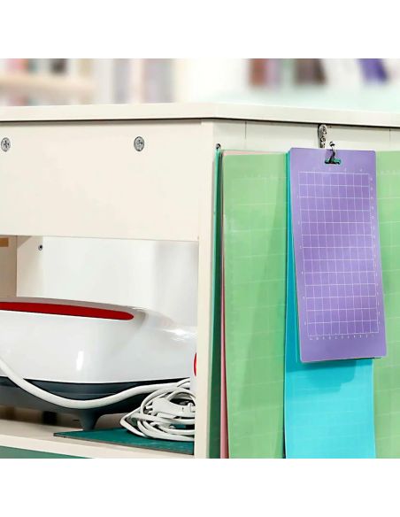 Meuble mobile pour vinyle et machine de découpe Crafit Beegrid R23