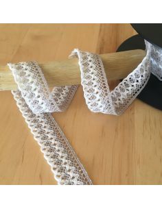 Dentelle feston 20mm  - Gris