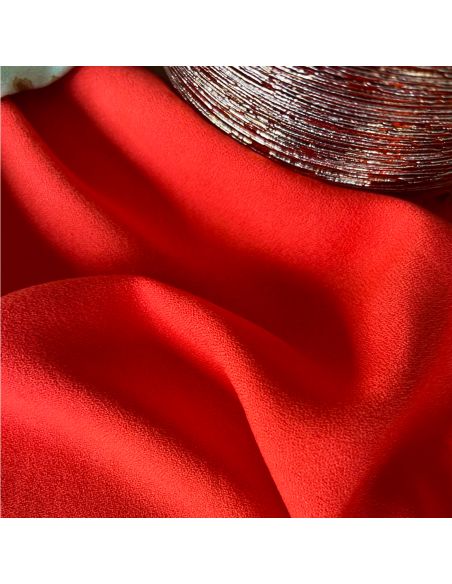 Tissu crêpe de viscose Tangerine - My Dress Made - Édition limitée
