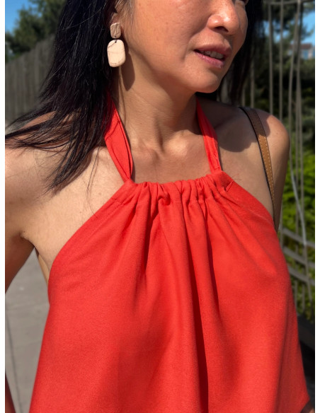 Tissu crêpe de viscose Tangerine - My Dress Made - Édition limitée