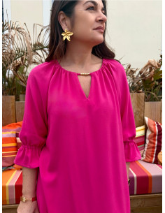 Tissu crêpe de viscose Fuchsia - My Dress Made 2