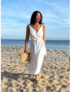 Tissu crêpe de viscose Blanc ivoire - My Dress Made 2