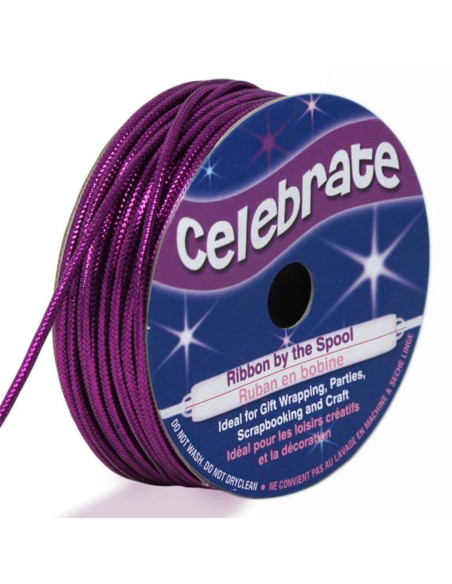 Cordón lurex Celebrate violeta - 1.6 mm x 8 metros