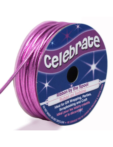 Cordón lurex Celebrate rosa - 1.6 mm x 8 metros