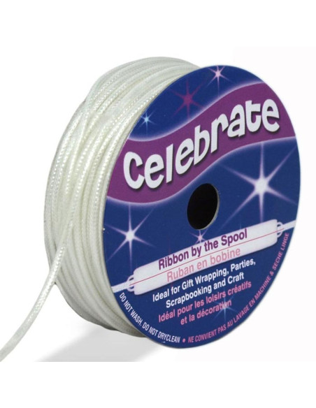 Cordón lurex Celebrate blanco - 1.6 mm x 8 metros
