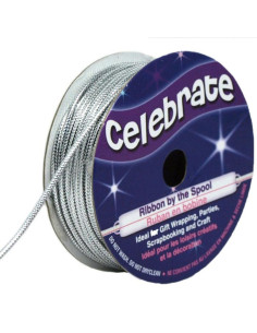 Cordón lurex Celebrate plata - 1.6 mm x 8 metros