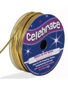 Cordón lurex Celebrate oro - 1.6 mm x 8 metros