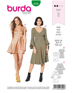 Patrón de vestido - Burda 6205