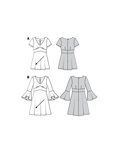 Patrón de vestido - Burda 6205