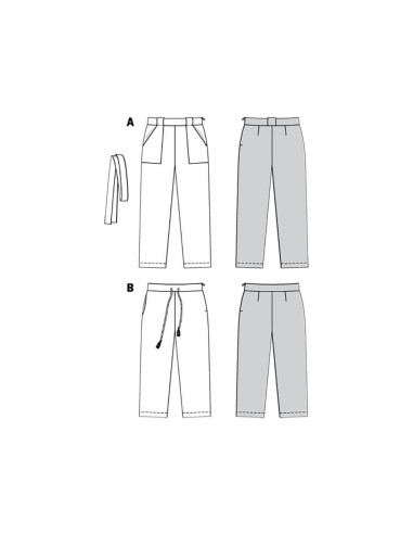 Patrón de pantalón - Burda 6218