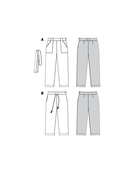 Patrón de pantalón - Burda 6218