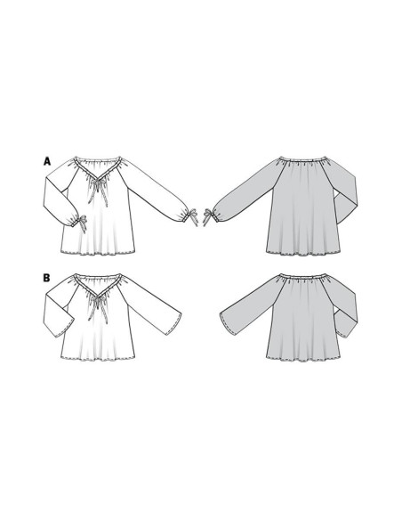 Patrón de blusa - Burda 6227