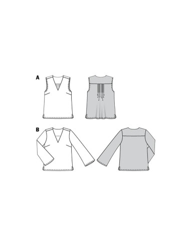 Patrón de blusa - Burda 6234