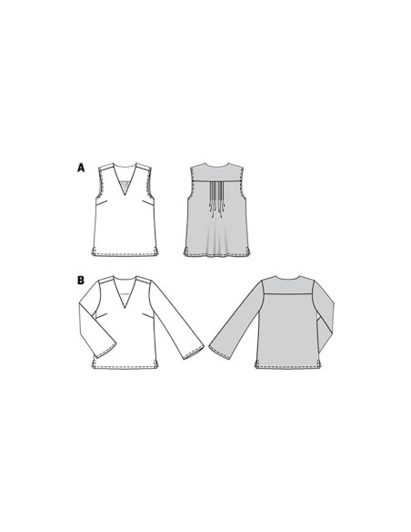 Patrón de blusa - Burda 6234