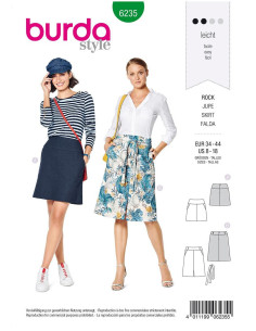 Patrón de falda - Burda 6235