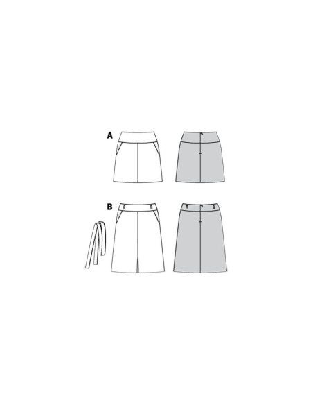 Patrón de falda - Burda 6235