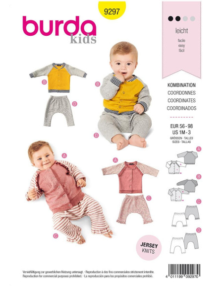 Patrón de chaqueta - Burda 9297