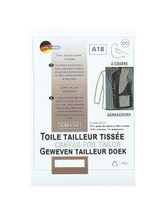 Tela de sastre tejida para coser - 0,80 x 1,00 m 2
