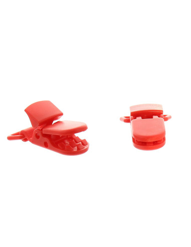 Pinza sujetachupete KAM - Rojo