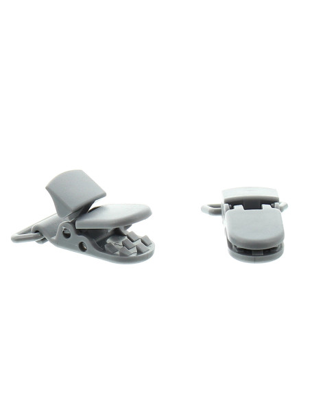 Pinza sujetachupetes KAM - Gris