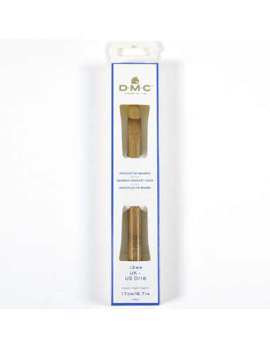 Ganchillo de bambú de 12 mm