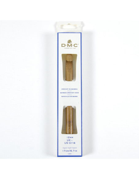 Ganchillo de bambú de 12 mm