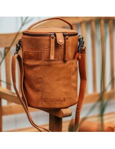 Bolsa de almacenamiento de cuero para tejido Muud Saturn XL - Whisky