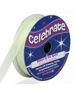Cinta de organza Celebrate verde claro - 9 mm x 8 m