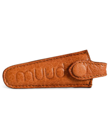 Funda de protección de cuero para tijeras de bordar Muud Espoo - Whisky