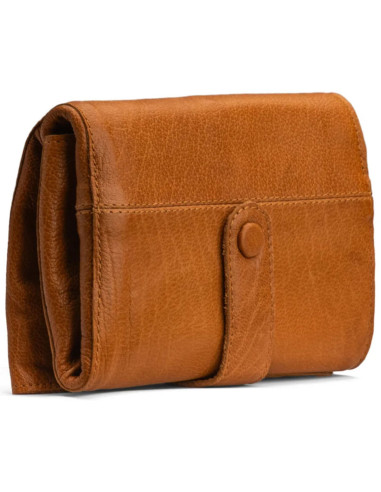 Estuche de almacenamiento de cuero para agujas circulares Muud Stockholm - Whisky