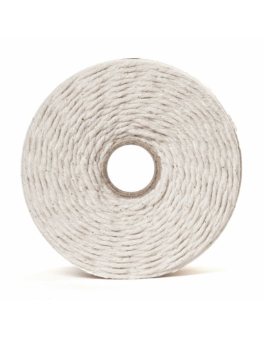 Cordón de algodón macramé 3 mm natural
