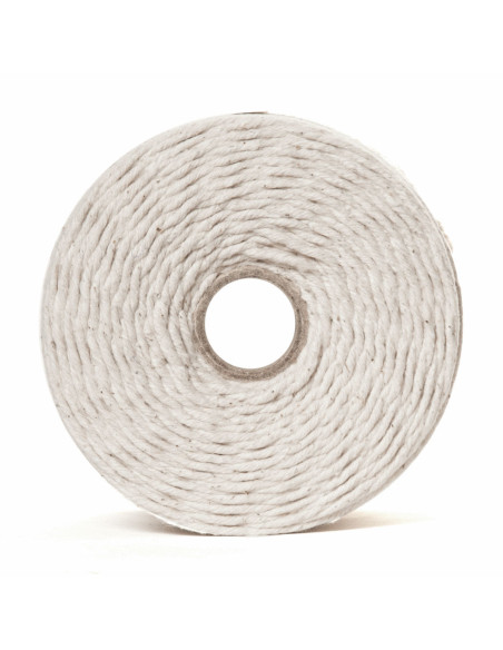 Cordón de algodón macramé 3 mm natural