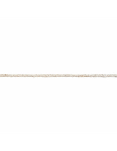 Cordón de algodón macramé 3 mm natural