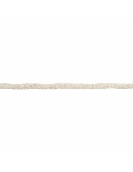 Cordón de algodón macramé 5 mm natural