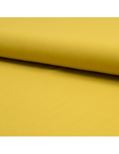 Tejido popelina de viscosa - Amarillo ocre