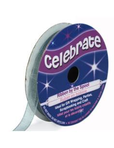 Cinta de organza Celebrate gris - 6 mm x 8 m